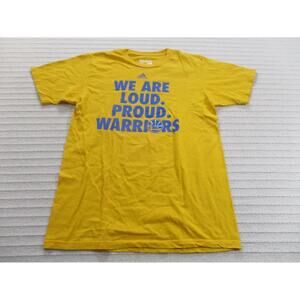 Golden State Warriors Shirt Mens Medium Yellow Proud Short Sleeve Cotton